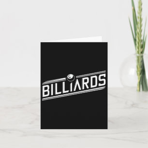 “billiards” - Sleek Angled Design Card
