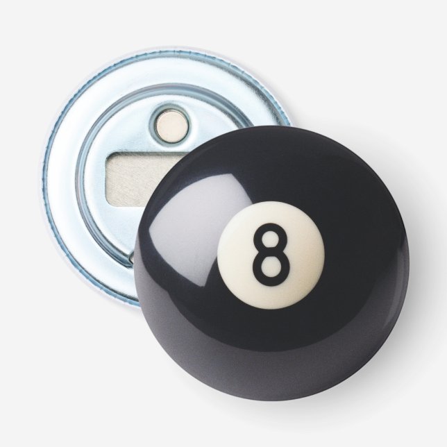 Billiards Snooker 8-Ball Bottle Opener (Front)