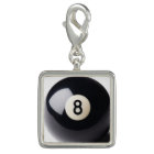 Billiards Snooker 8-Ball Keychain