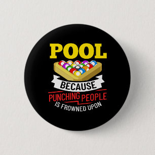 Billiards Snooker Pool Game Player Sports Competit 6 Cm Round Badge