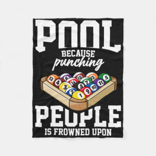 Billiards Snooker Pool Game Player Sports Competit Fleece Blanket