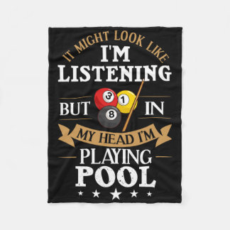 Billiards Snooker Pool Game Player Sports Competit Fleece Blanket
