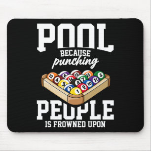 Billiards Snooker Pool Game Player Sports Competit Mouse Mat