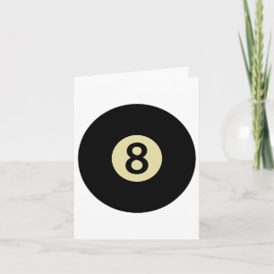 Billiards Snooker Pool Ll Number 8 Billiard Player Card