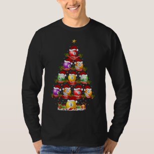 Billiards Sports Xmas Tree Lighting Billiards Chri T-Shirt