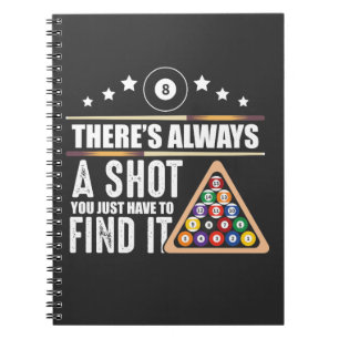 Billiards Team Pool Player Gift for Snooker Fans Notebook