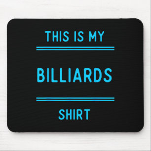 Billiards Team T Shirts Gifts. Players And Fans Pl Mouse Mat
