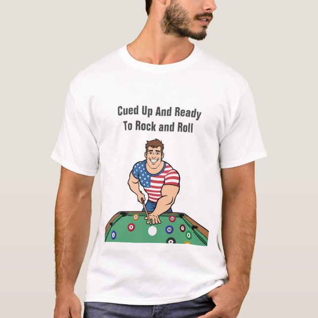 Billiards Theme Team League Tshirts (Front)