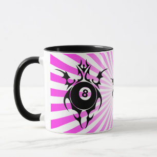 billiards. tribal. mug