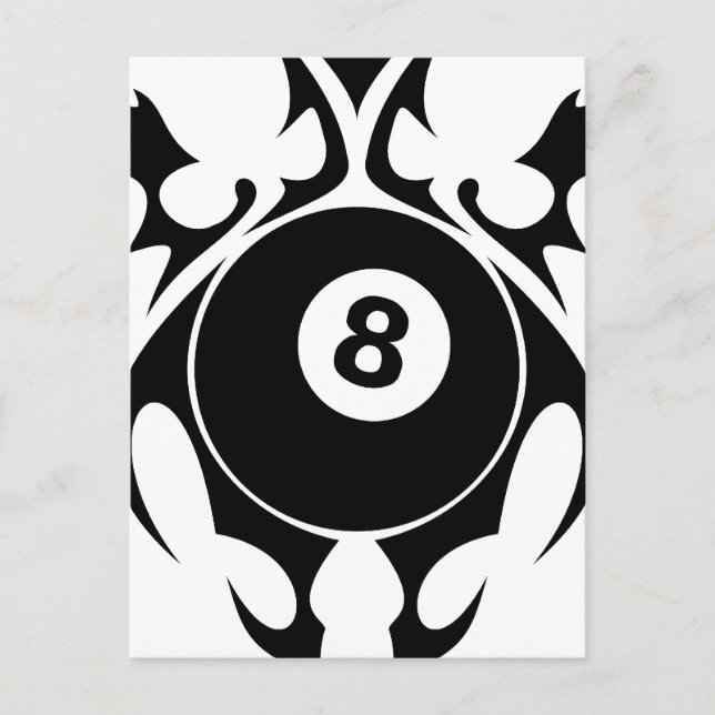 billiards. tribal. postcard (Front)