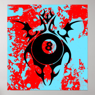 billiards : tribalz poster