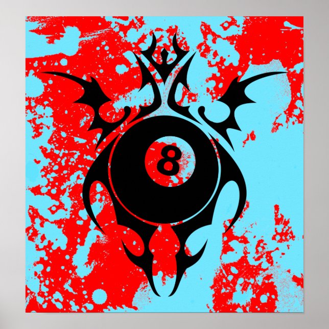 billiards : tribalz poster (Front)