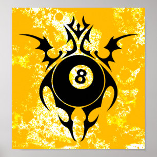 billiards : tribalz poster