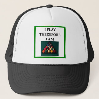 billiards trucker hat