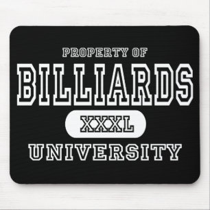 Billiards University Dark Mouse Mat