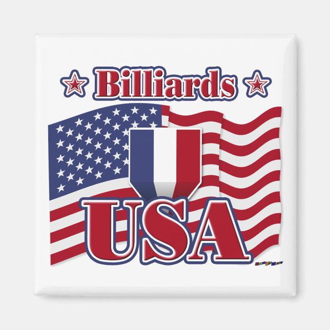 Billiards USA Magnet (Front)
