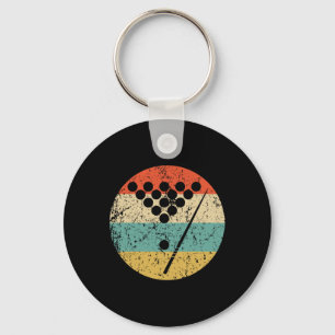 Billiards Vintage Retro Pool 1 Key Ring