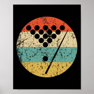 Billiards Vintage Retro Pool 1 Poster