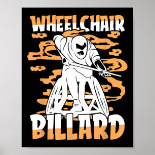 Billiards Wheelchair - Table 9 Ll Pool  Poster