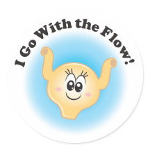 Billie Bladder "I Go With The Flow" Stickers