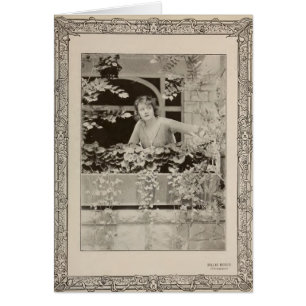 Billie Burke 1919 portrait with flowers silent