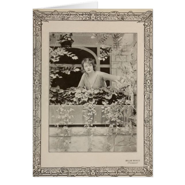 Billie Burke 1919 portrait with flowers silent (Front)