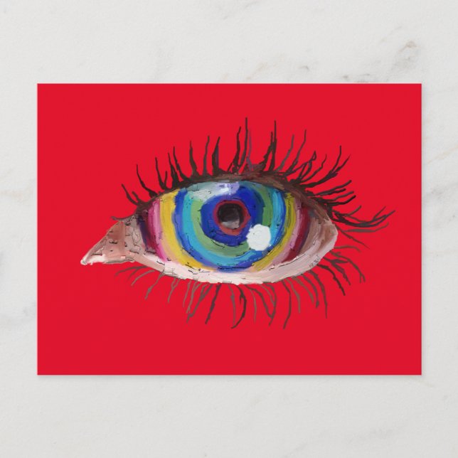 Billie eye postcard (Front)
