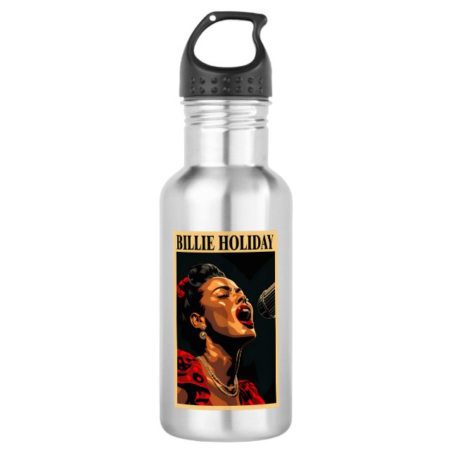 Billie Holiday 532 Ml Water Bottle (Front)