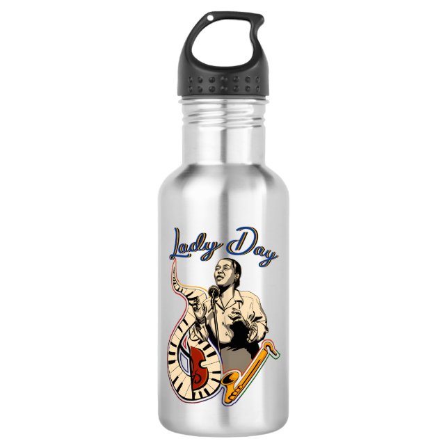 Billie Holiday 532 Ml Water Bottle (Front)
