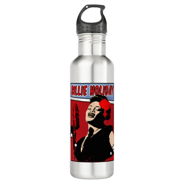 Billie Holiday 710 Ml Water Bottle (Front)