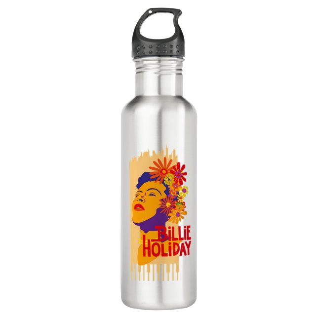 Billie Holiday 710 Ml Water Bottle (Front)