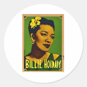 Billie Holiday Classic Round Sticker