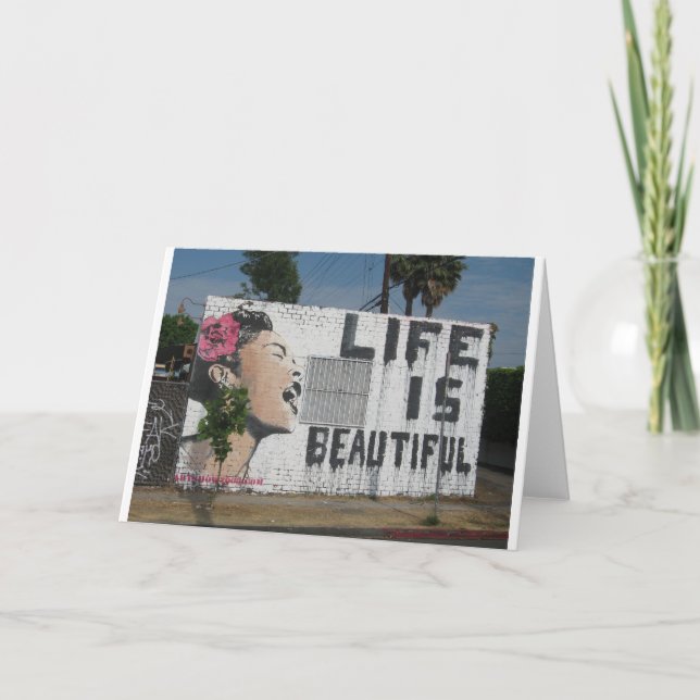 Billie Holiday Street Art Card (Front)