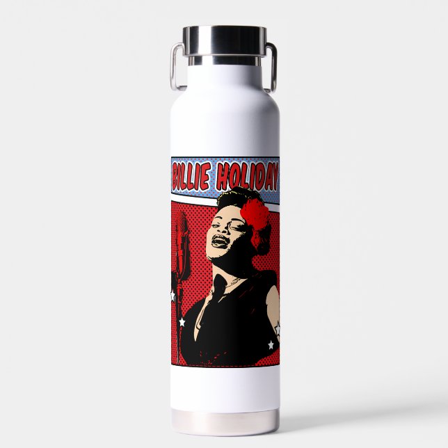 Billie Holiday Water Bottle (Front)