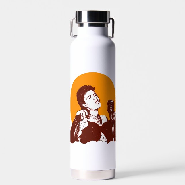 Billie Holiday Water Bottle (Front)