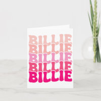 Billie Personalised Name I Love Billie Groovy 80's