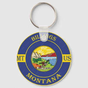 Billings Montana Key Ring