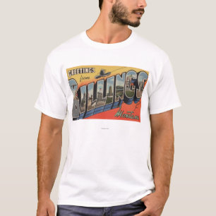 Billings, Montana - Large Letter Scenes 2 T-Shirt