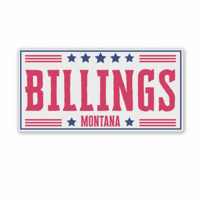 BILLINGS MONTANA Stars & Stripes (Front)