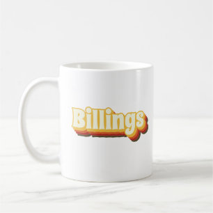 Billings Retro Vintage Text Coffee Mug