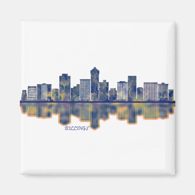 Billings Skyline Magnet (Front)