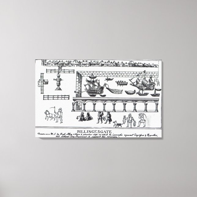 Billingsgate Market Canvas Print (Front)