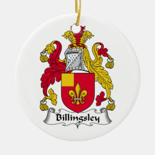 Billingsley Family Crest Ceramic Tree Decoration
