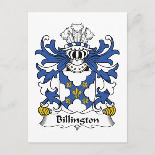 Billington Family Crest Postcard