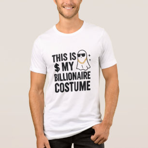 Billionaire Ghost Funny Halloween Costume Tri-Blend Shirt