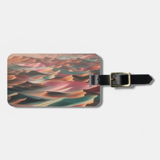 Billowy Waves of Desert Sand Luggage Tag (Front Horizontal)