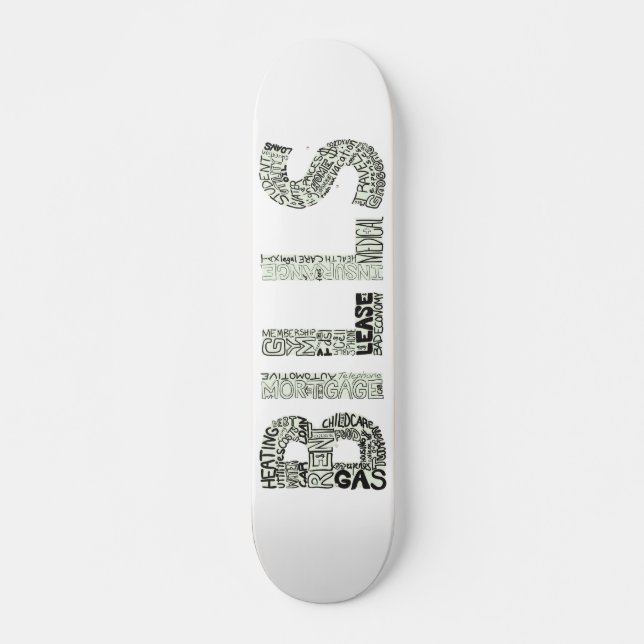 Bills Doodle Collage Skateboard (Front)