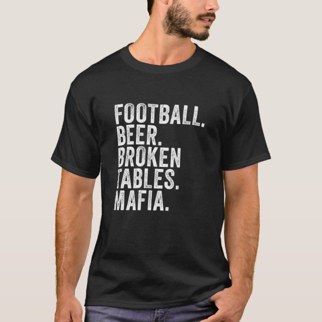 Bills Football Mafia, Buffalo New York Sports Fan T-Shirt (Front)