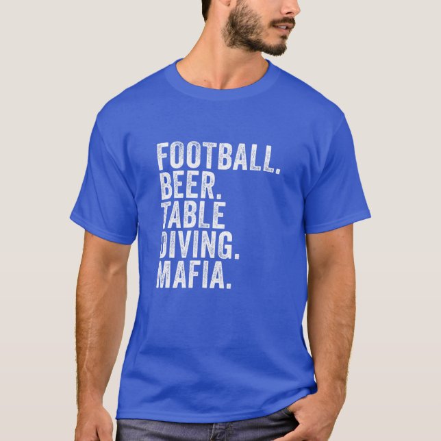 Bills Football Mafia, Buffalo New York Sports Fan T-Shirt (Front)