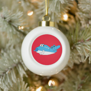 Billy Blue Christmas Collection! Ceramic Ball Christmas Ornament